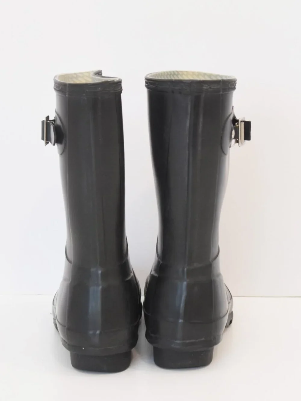Hunter Original Short Rain Boots Black Waterproof Women's US 7 UK 5
